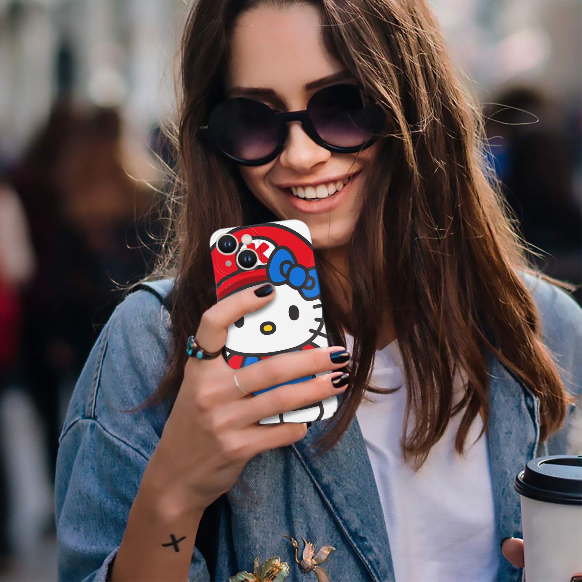 （画像用） Hello Kitty ハローキティ 【iPhone 14シリーズ対応】ハードケース